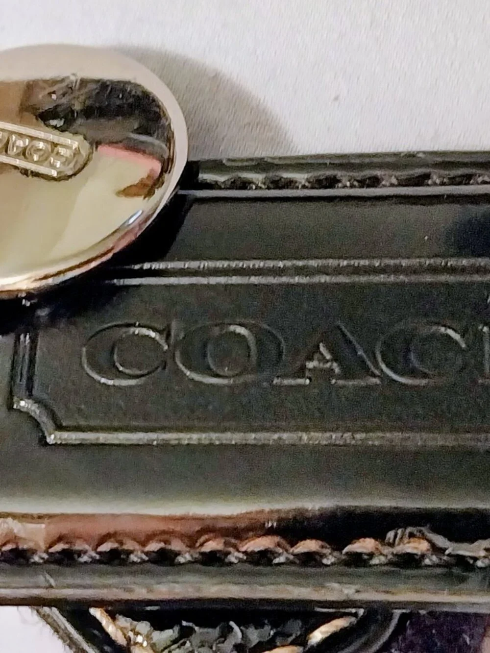 Coach Signature Stripe Demi Crossbody/Shoulder Bag F19218